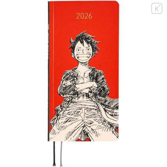 Japan Hobonichi Techo Weeks Hardcover Horizontal Japanese - One Piece Straw Hat Luffy / 2026 Apr / Mon Start - 1