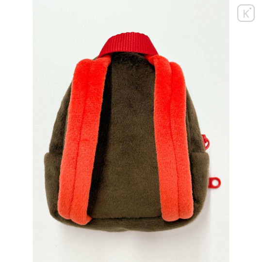 Japan Monchhichi Miniature Keychain Bag Charm - Smile Mini Backpack Face - 2