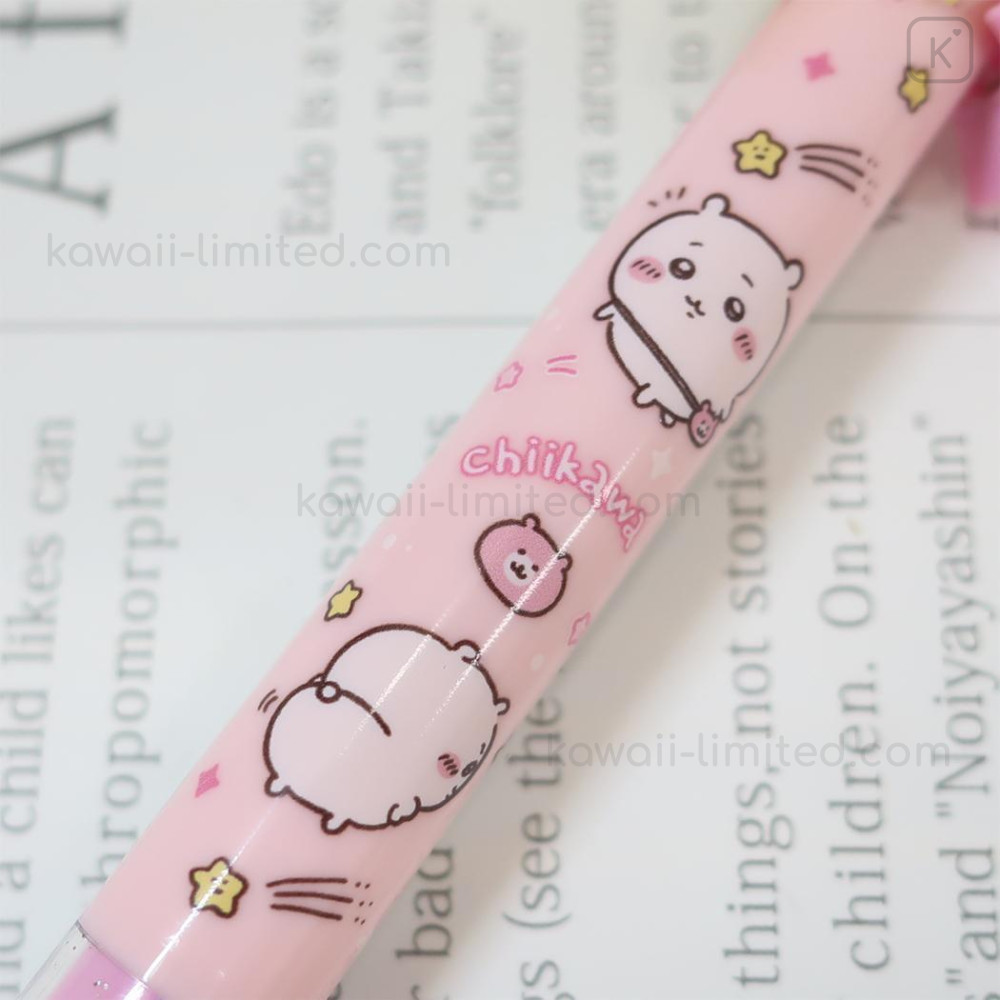 Japan Chiikawa Two Color Mimi Pen - Chiikawa : Star Pink | Kawaii
