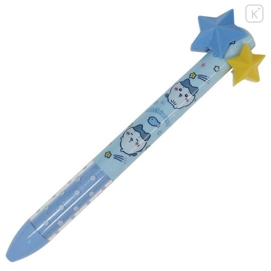 Japan Chiikawa Two Color Mimi Pen - Hachiware : Star Blue - 1
