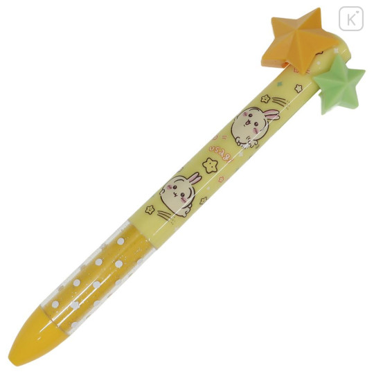Japan Chiikawa Two Color Mimi Pen - Usagi : Star Yellow - 1