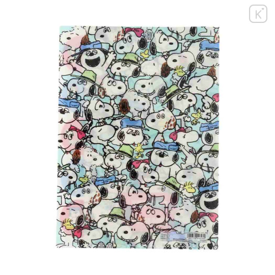 Japan Peanuts 5 Pockets A4 Index File Holder - Snoopy & Woodstock : Family Happy - 2