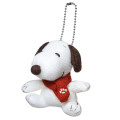 Japan Peanuts Mascot Holder - Snoopy : Knitted Scarf - 1