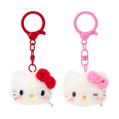 Japan Sanrio Original Plush Mascot Keychain - Hello Kitty : Matching Smiley Faces