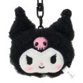 Japan Sanrio Original Plush Mascot Keychain - Kuromi : Matching Smiley Faces - 3