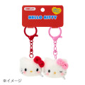 Japan Sanrio Original Plush Mascot Keychain - My Melody : Matching Smiley Faces - 2