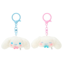 Japan Sanrio Original Plush Mascot Keychain - Cinnamoroll : Matching Smiley Faces