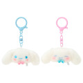 Japan Sanrio Original Plush Mascot Keychain - Cinnamoroll : Matching Smiley Faces - 1