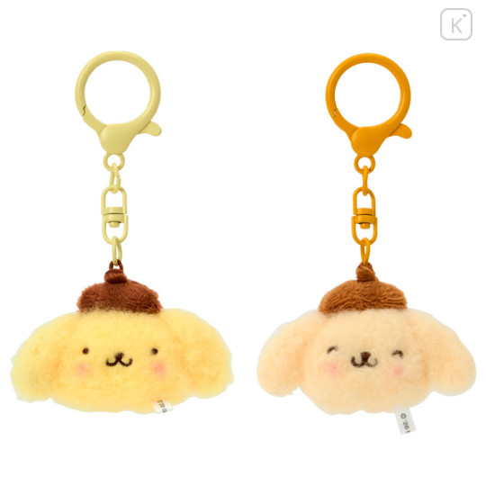 Japan Sanrio Original Plush Mascot Keychain - Pompompurin : Matching Smiley Faces - 1