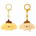 Japan Sanrio Original Plush Mascot Keychain - Pompompurin : Matching Smiley Faces - 1
