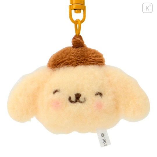 Japan Sanrio Original Plush Mascot Keychain - Pompompurin : Matching Smiley Faces - 4