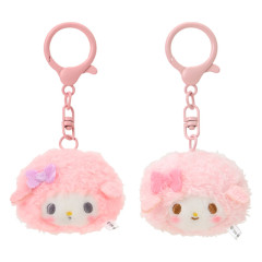 Japan Sanrio Original Plush Mascot Keychain - My Sweet Piano : Matching Smiley Faces