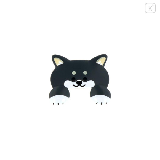 Japan Die-cut Clip - Jittome Dog Shiba Inu Black - 3