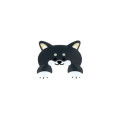 Japan Die-cut Clip - Jittome Dog Shiba Inu Black - 3