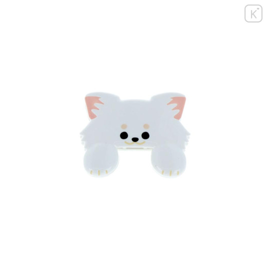 Japan Die-cut Clip - Jittome Dog Chihuahua White - 3