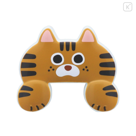Japan Die-cut Clip - Jittome Cat Tabby Brown - 1