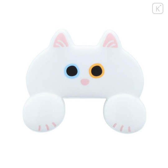 Japan Die-cut Clip - Jittome Cat White - 1