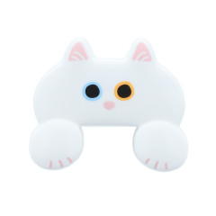 Japan Die-cut Clip - Jittome Cat White