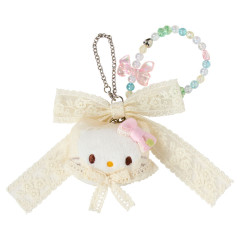 Japan Sanrio Original Mascot Bag Charm - Hello Kitty : Forest Lace