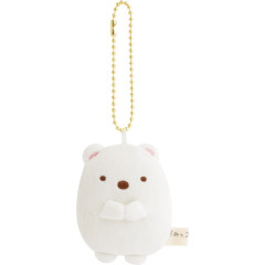 Japan San-X Keychain Plush - Sumikko Gurashi : Shirokuma Smartphone Screen Cleaner