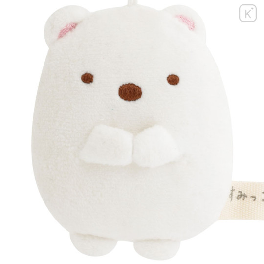 Japan San-X Keychain Plush - Sumikko Gurashi : Shirokuma Smartphone Screen Cleaner - 3