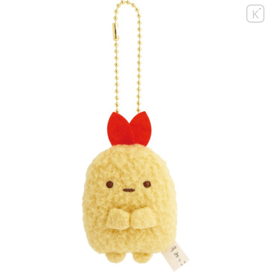 Japan San-X Keychain Plush - Sumikko Gurashi : Ebifurai no Shippo Fried Shrimp Tail Smartphone Screen Cleaner - 1