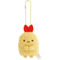Japan San-X Keychain Plush - Sumikko Gurashi : Ebifurai no Shippo Fried Shrimp Tail Smartphone Screen Cleaner