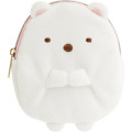 Japan San-X Mascot Mini Pouch - Sumikko Gurashi : Shirokuma - 1