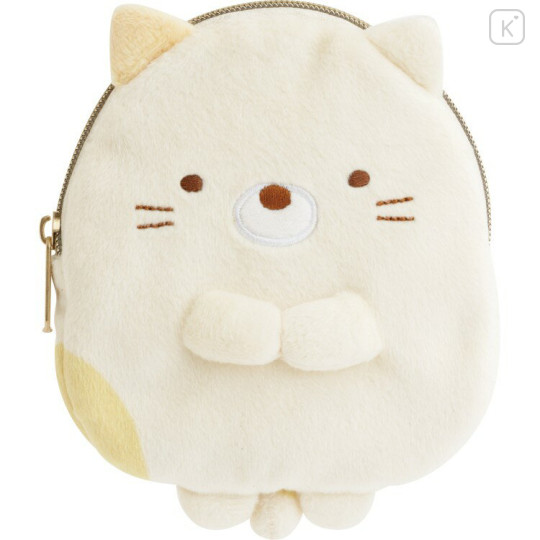 Japan San-X Mascot Mini Pouch - Sumikko Gurashi : Neko - 1