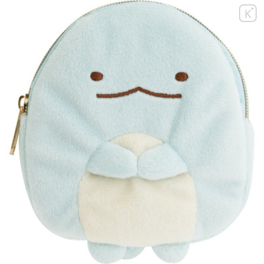 Japan San-X Mascot Mini Pouch - Sumikko Gurashi : Tokage - 1