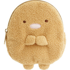 Japan San-X Mascot Mini Pouch - Sumikko Gurashi : Tonkatsu Fried Pork
