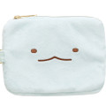 Japan San-X Mini Pouch & Pass Case Card Holder with Reel - Sumikko Gurashi : Tokage Face - 2