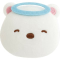 Japan San-X Plush Badge - Sumikko Gurashi : Shirokuma Angel Smiling - 2