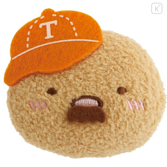 Japan San-X Plush Badge - Sumikko Gurashi : Tonkatsu Fried Pork Beard - 2