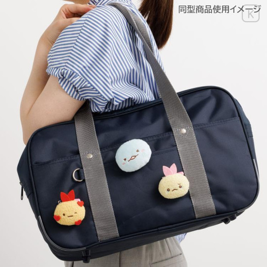 Japan San-X Store Plush Badge - Sumikko Gurashi : Tonkatsu Fried Pork Beard - 4