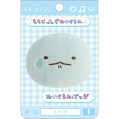 Japan San-X Plush Badge - Sumikko Gurashi : Tokage Crying Tear