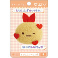 Japan San-X Store Plush Badge - Sumikko Gurashi : Ebifurai no Shippo Fried Shrimp Tail Wink Love - 1