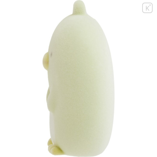 Japan San-X Flocked Keychain - Sumikko Gurashi : Raccoon Tanuki Round Restaurant Penguin? - 3