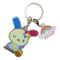 Japan Sanrio Double Glitter Acrylic Keychain - Usahana : Rainbow - 1