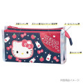 Japan Sanrio Dual-zip Denim Pouch - Usahana - 2