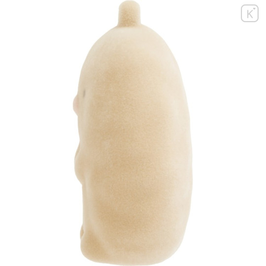 Japan San-X Flocked Keychain - Sumikko Gurashi : Raccoon Tanuki Round Restaurant Tonkatsu Fried Pork - 3