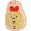 Japan San-X Embroidery Luggage Tag - Sumikko Gurashi : Ebifurai no Shippo Fried Shrimp Tail - 3
