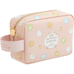 Japan San-X Cosmetic Pouch - Sumikko Gurashi : Raccoon Tanuki Round Restaurant