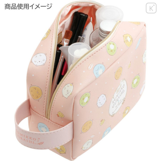 Japan San-X Cosmetic Pouch - Sumikko Gurashi : Raccoon Tanuki Round Restaurant - 3