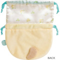 Japan San-X Plush Drawstring Bag - Sumikko Gurashi : Raccoon Tanuki Round Restaurant - 2