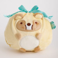Japan San-X Plush Drawstring Bag - Sumikko Gurashi : Raccoon Tanuki Round Restaurant - 3
