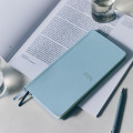 Japan Hobonichi Techo Weeks Hardcover Horizontal Japanese - Leather Snow Blue / 2026 Jan / Mon Start - 3