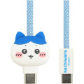 Japan Chiikawa PD60W USB Type-C Mascot Magnetic Cable - Hachiware - 1