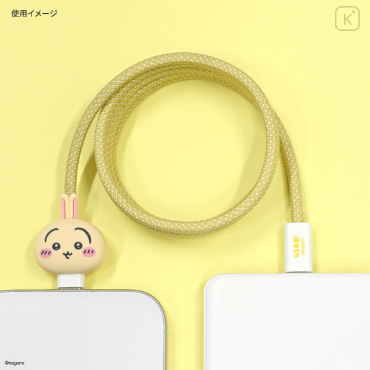 Japan Chiikawa PD60W USB Type-C Mascot Magnetic Cable - Usagi - 4