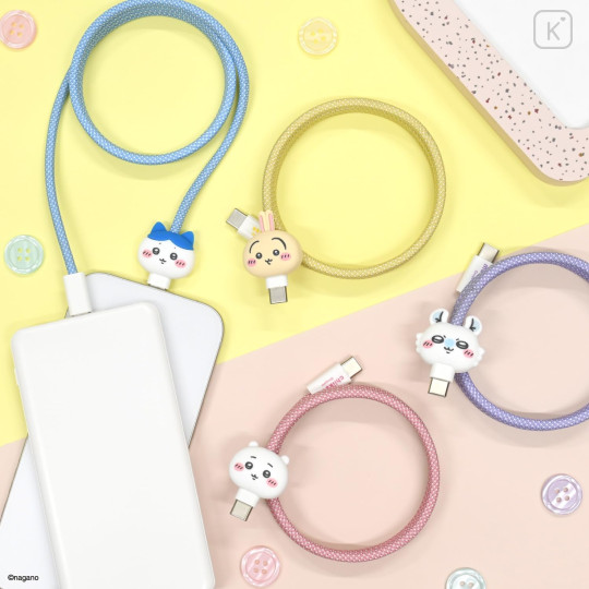 Japan Chiikawa PD60W USB Type-C Mascot Magnetic Cable - Usagi - 6